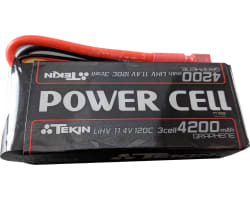 11.4V 4200mAh 3S 120C Softpack LiHV Battery:T-Plug photo