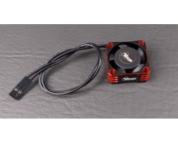 25x25x10mm Hiflow Aluminum Cooling Fan (Black/Red) photo