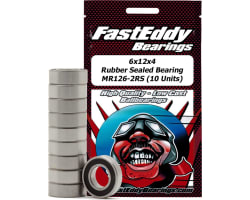 6x12x4 Rubber Sealed Bearing MR126-2RS 10 Units photo