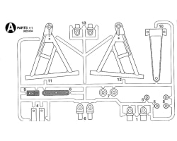 Aluminum Front arm mount chassis Brace Hornet GH LB MP photo