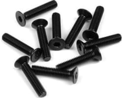 M4x20mm Flat Head Screws (black 10 pieces) photo