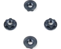 Wheel Nuts (7mm, serrated, gun metal ano, M4, 4pcs) photo