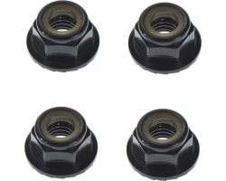 M5 Locknuts Aluminum/Flanged/Serrated Black (4 photo