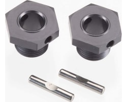 Wheels Hubs Aluminum Black Ano w/Pins EB48 (2) photo