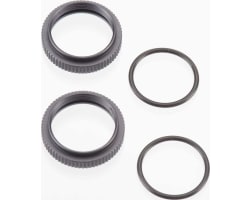 Shock Adjustment Nuts Aluminum Gun Metal Anon 2pcs photo