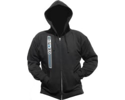 Medium Stripe Zippered Hoodie (vertical design black) photo
