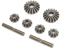 Diff Gear & Cross Pin Set Metal: 22X-4 photo