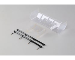 Polycarbonate Wing Pre Cut Clear: 8/E/T 4.0 photo