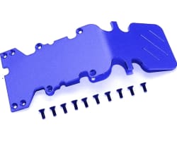 TRA T-Maxx Blue Aluminum 3mm Rear Skid Plate photo