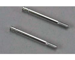 Shock shafts, steel, chrome finish (32mm) (2) photo