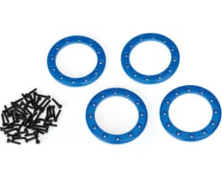TRX-4 Beadlock Rings - Blue (1.9) (Aluminum) (4)/ 2x10 Cs (48) photo
