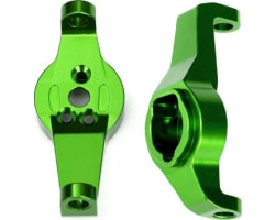 Caster Blocks - 6061-T6 Aluminum (Green-Anodized) - Left and Rig photo