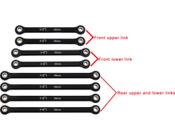 Aluminum Link Set for 6.10 (155mm) TRX4-M photo