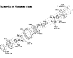 Machined hardened steel Planetary Ring Gear UDR photo