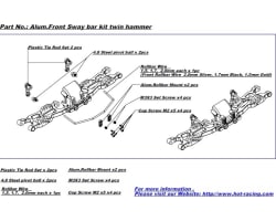 Aluminum Front Sway Bar Kit Twin Hammers photo