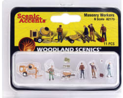 Masonry Workers - N scale photo