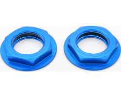 Aluminum Blue Flanged M17 23mm Hex Lock Nut (2) photo