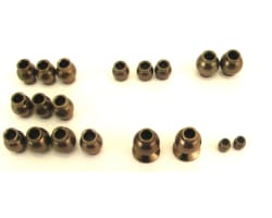 Hard Anodized Aluminum Pivot Balls Assortment (19) - HPI Wheely photo