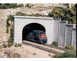 HO Double Tunnel Portal Concrete photo