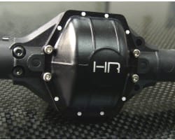 Aluminum Ar60 Axle Diff Covers (Black) - Axial Yeti Wraith Ax10 photo