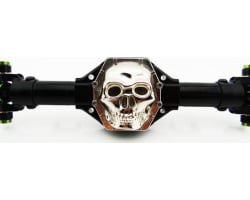 Metal Skull AR60 Diff Cover (Chrome) - Axial Yeti Wraith AX10 photo