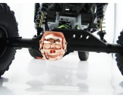 Metal Skull AR60 Diff Cover (Rose Gold) - Yeti Wraith AX10 photo