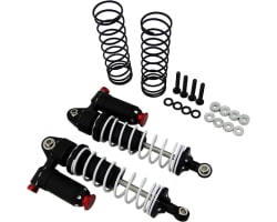 Black 90mm Aluminum Adjustable Piggyback Shocks (2) photo