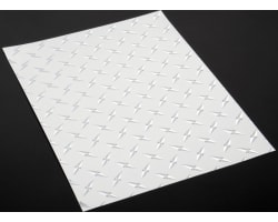 Chrome Diamond Plate Decal 8 X 11 photo