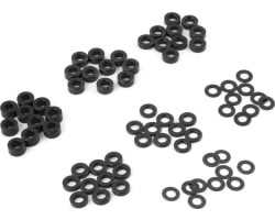 3x0.25/0.5/1.5/2/2.5/3mm Flat Washer Set (Black) (70) photo