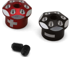 Aluminum Battery Plug Grips (Red/Black) photo