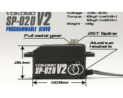 Sp-02d V2 Rwd Digital Low Profile Drift Servo (Black) photo