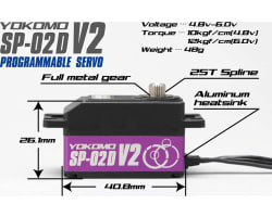 Yokomo Sp-02dv2 Steering Servo; Purple (Sp-02dv2p) photo