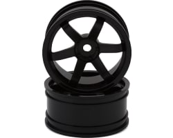 6-Spoke Drift Wheels (Black) (2) (7mm Offset) photo