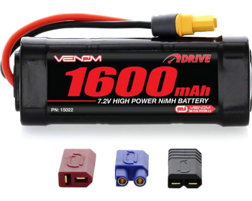 Venom 7.2V 1600mAh 6 Cell NiMh Battery with Universal Plug Syste photo