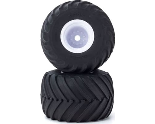 Monster Tire with Wheel(White/V-Shaped/2pcs) photo