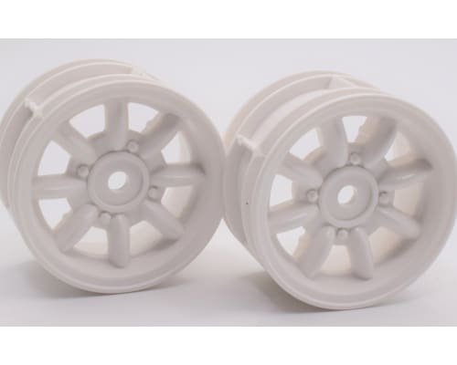 RC Mini Cooper Wheels White - 2 pieces photo