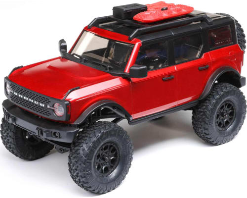 1/24 SCX24 2021 Ford Bronco 4WD Truck RTR Red photo