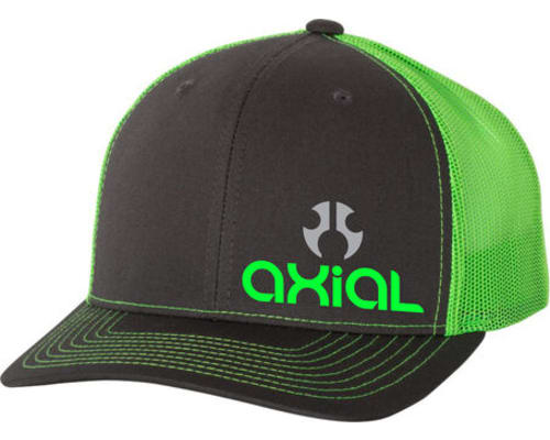 Axial Snap Back Hat/Cap Charcoal Neon Green photo