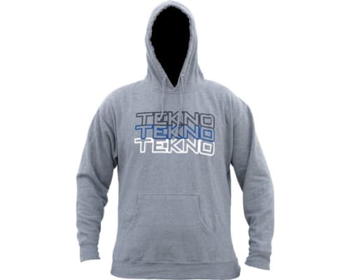 Tekno RC Pull Over Hoodie (stacked logo gray) Large photo