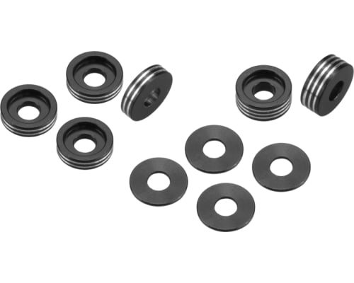 Dirt Racing Recessed Ball-Stud Washer Set Black photo