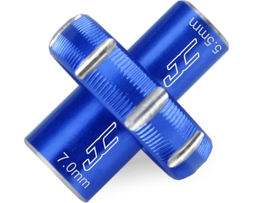 5.5 / 7.0mm Combo Thumb Wrench Blue photo