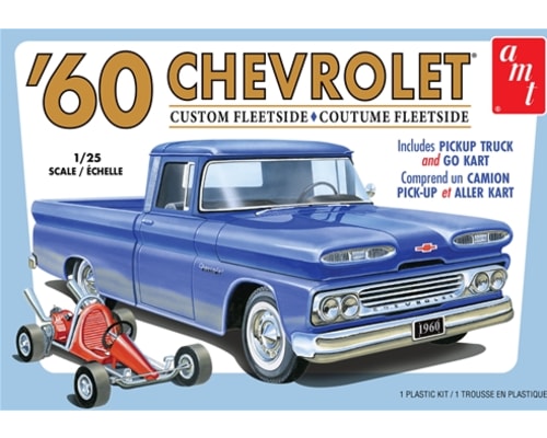 1/25 1960 Chevy Fleetside Pickup w/Go Kart 2T photo