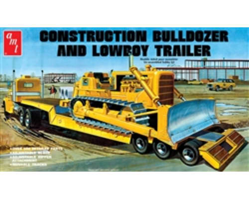 1/25 Lowboy Trailer & Bulldozer Combo photo