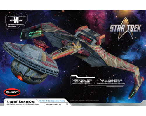 1:350 Star Trek 6: Undiscovered Klingon Kronos One Plastic Model photo