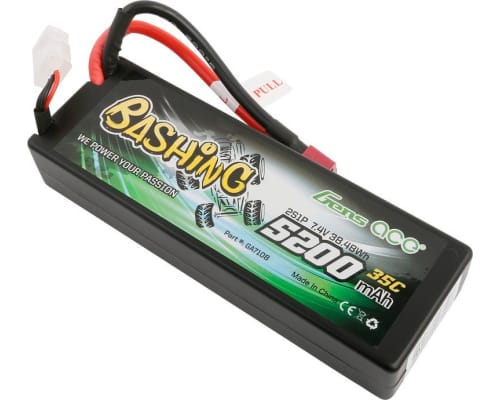 5200mAh 7.4V 35C 2S1P LiPo Battery 24# w/ Deans photo