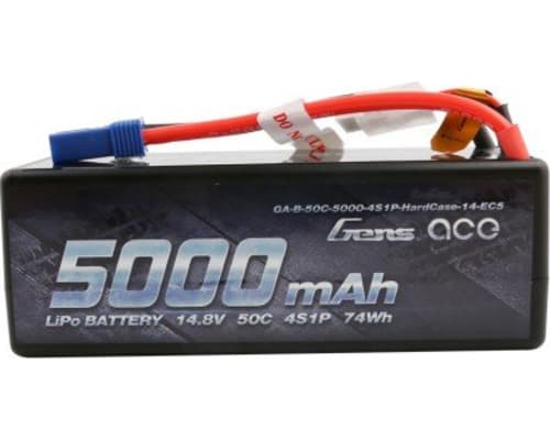 5000mAh 14.8V 50C 4S1P HardCase Lipo 14# with EC5 photo