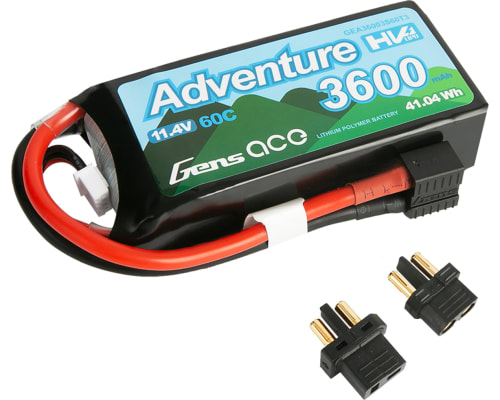 11.4V 3600mAh 3S1P 60C Lipo: Deans And XT60 photo