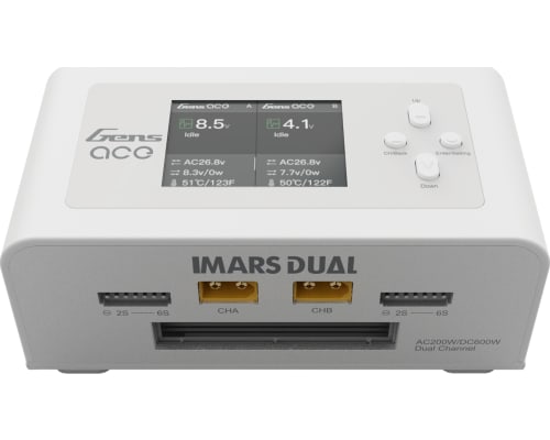 Imars Dual Channel Ac200w/Dc300w Balance Charger White photo