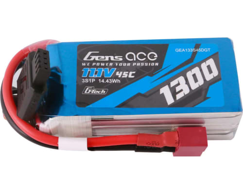 11.1V 1300mAh 3S 45C G-Tech Smart LiPo: Deans photo