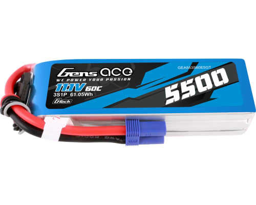 11.1V 5500mAh 3S 60C G-Tech Smart LiPo:EC5 photo